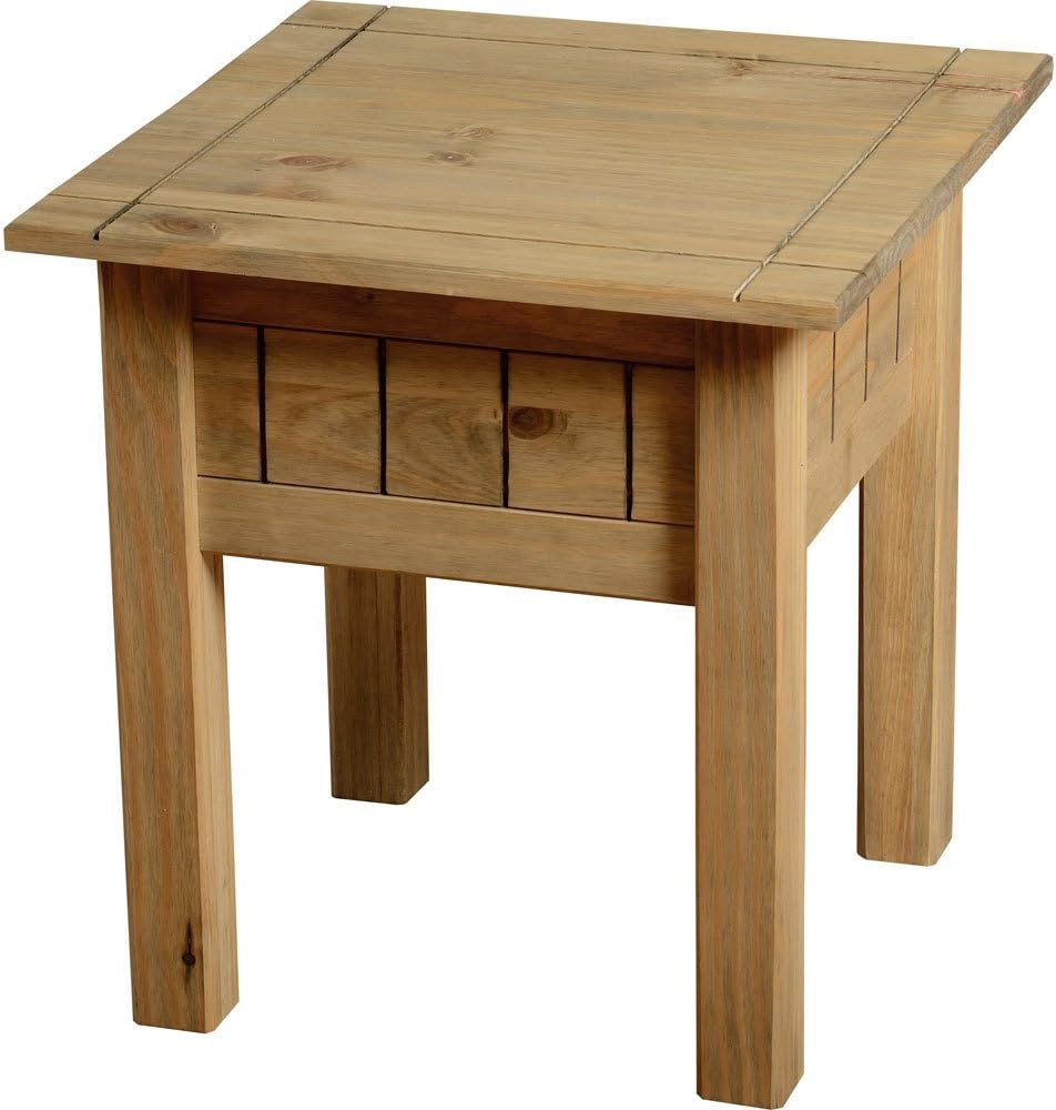 Panama Lamp Table-Oak Wax Finish
