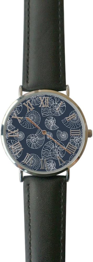 SINGDADFF Women's Ammonite Casual Watch Fashion Leather Analog Wrist Watches