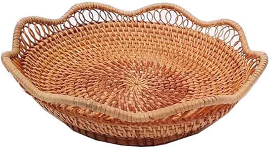 Cesta de almacenamiento tejida hecha a mano Cesta de exhibición Cesta