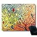 Gorgeous Illustration Painting 16 Birds Stand on The Tree Mouse Pad