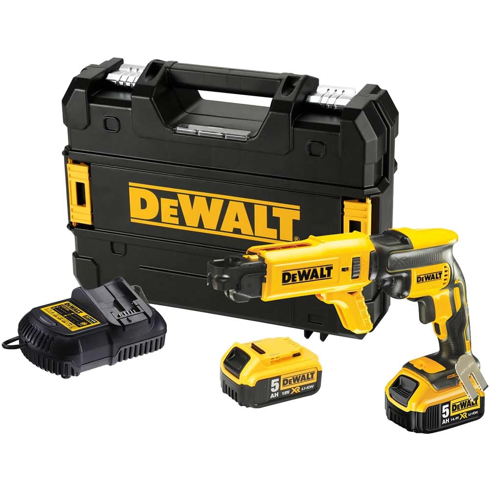 DEWALT DCF620P2K Brushless Collated Drywall Screwdriver 18V 2 x 5.0Ah Li-ion