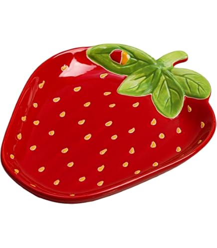 Amazon.com: Mud Pie Strawberry Appetizer Set; Plate Approx 7