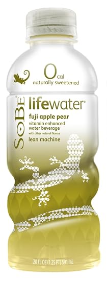 Sobe lifewater, nutrient enhanced hydration Beverage, b&c vitamins ginseng, fuji Apple pear (739510004108)