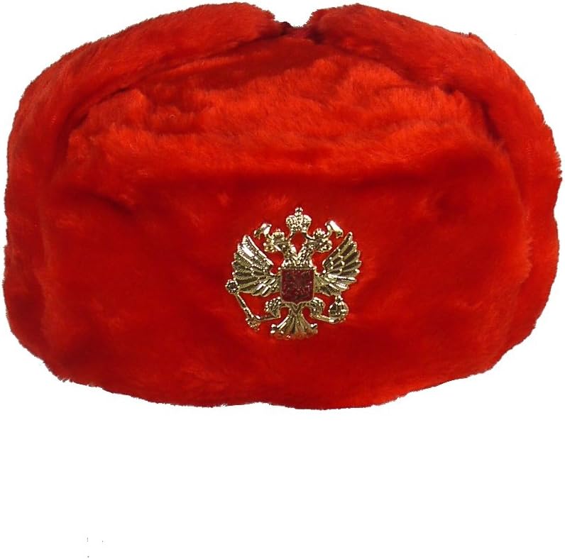 Ushanka companyHat with Ear Flaps Red Ushanka Hat (M)