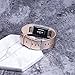 Henoda Replacement Bands Compatible with Charge 2, Classic Genuine Leather Charge 2 Band Fitness Wristband for Women Men Small Large Rose Gold