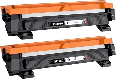 Q-image TN1050 Black Toner Cartridge 2 Pack for Brother HL DCP MFC printers