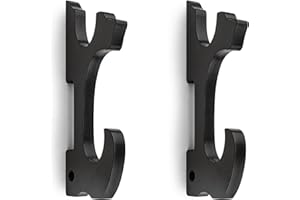 Ekkhysis Sword Holder Wall Mount 2-Tier Hook Katana Holder Adjustable Display Hanger for Samurai Sword Tanto Rapier light saber Cosplay Blade Tanjirou Demon Slayer Weapon Rack