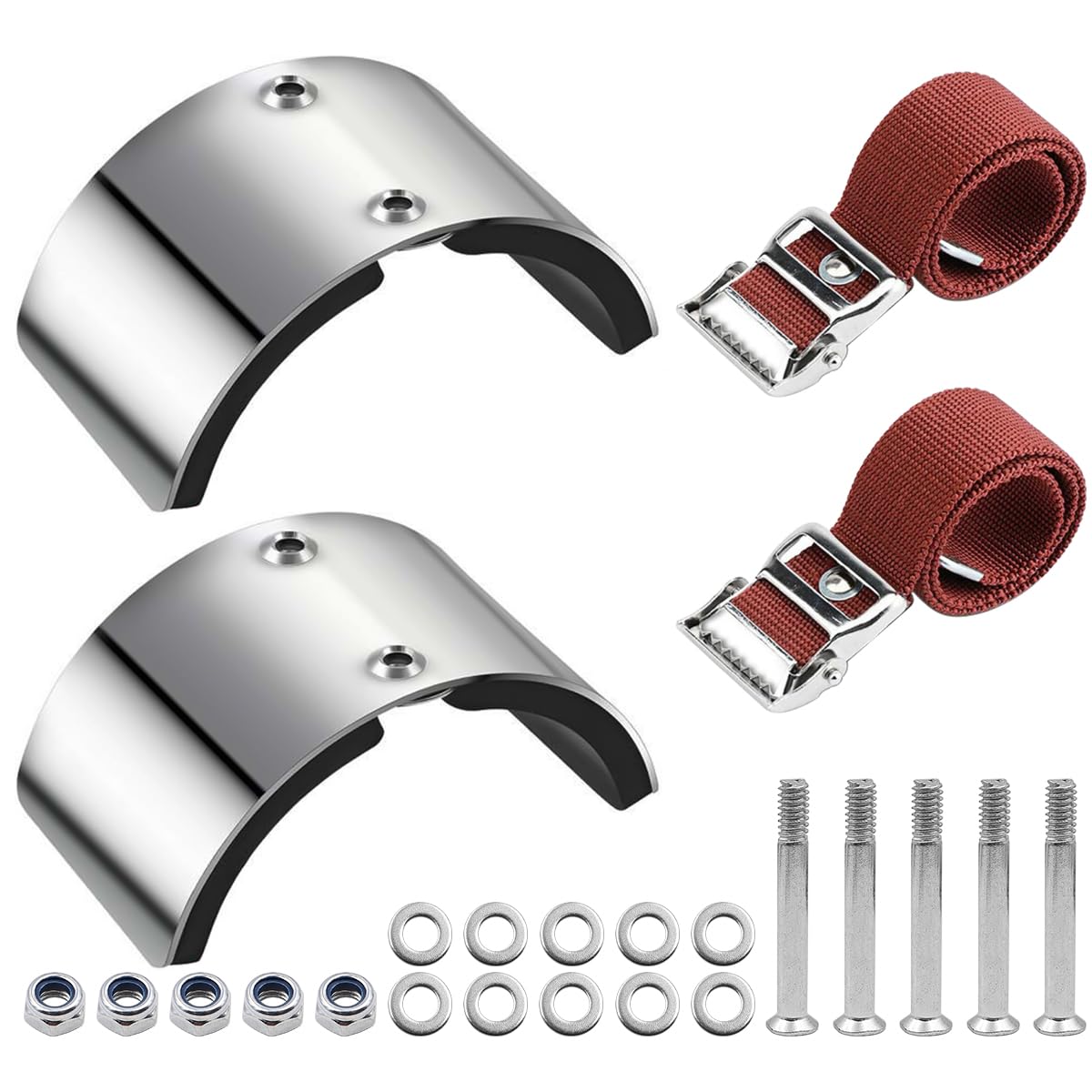 POFET 2PCS Footrest Straps For Drywall Stilts Height-Adjustable Calf-Fastening Bandage for Plastering Painting and Wiring