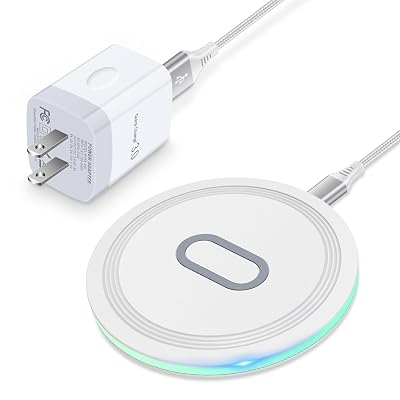 15W Wireless Charger Samsung S24 Ultra Charging Pad for Samsung Galaxy S24 S23 FE S22 Ultra S21 Note20 Z Flip/Fold 6 5 4,Google Pixel 9 8A 7A 8 7 6 Pro,Wireless Fast Charging Station with QC Adapter