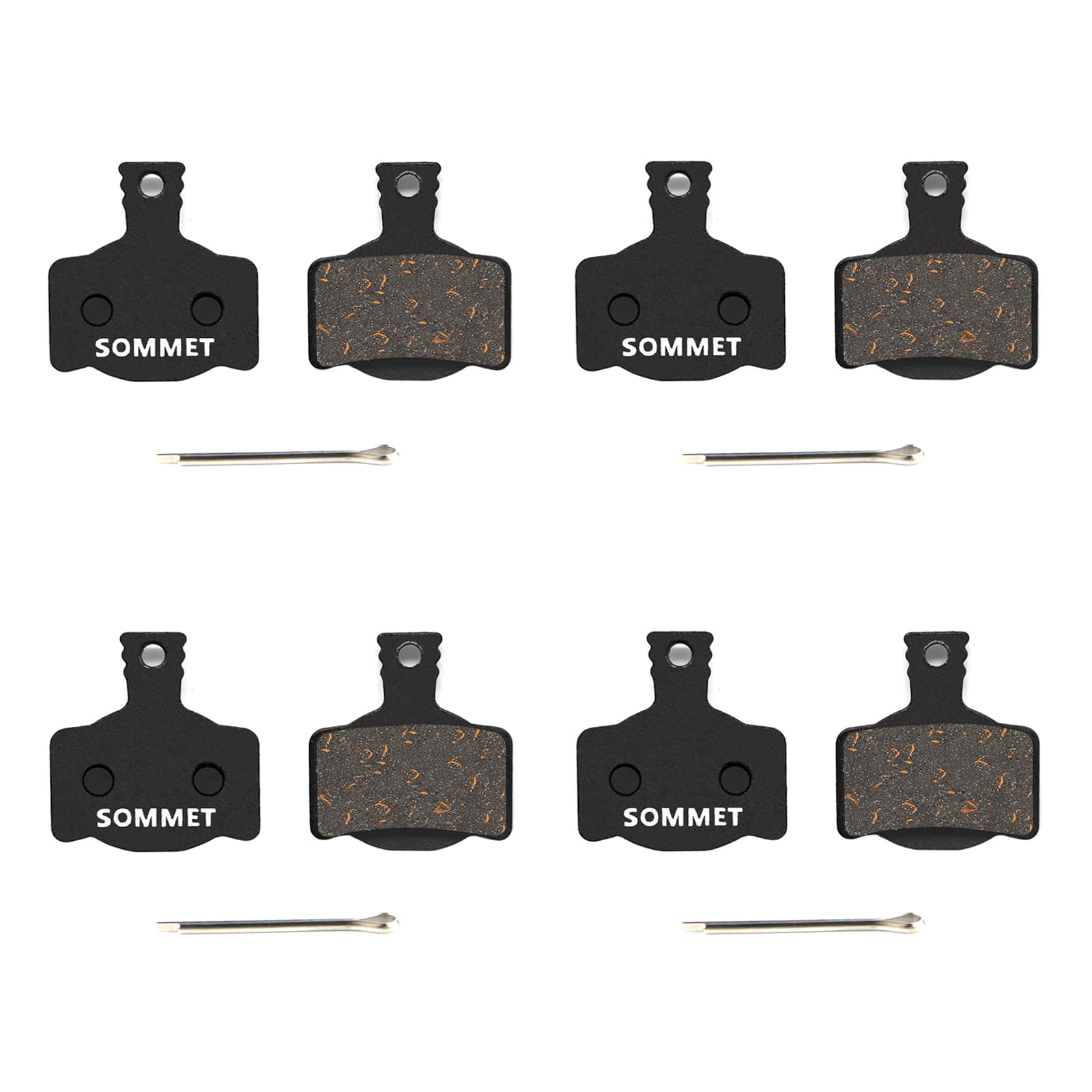 SOMMET 4 pairs Resin and Semi-Metallic Disc Brake Pads fit for MAGURA MT MT2 MT4 MT6 MT8