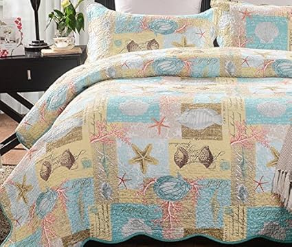 Amazon Com Yousa Beach Theme Quilts 100 Cotton Comforter Shells