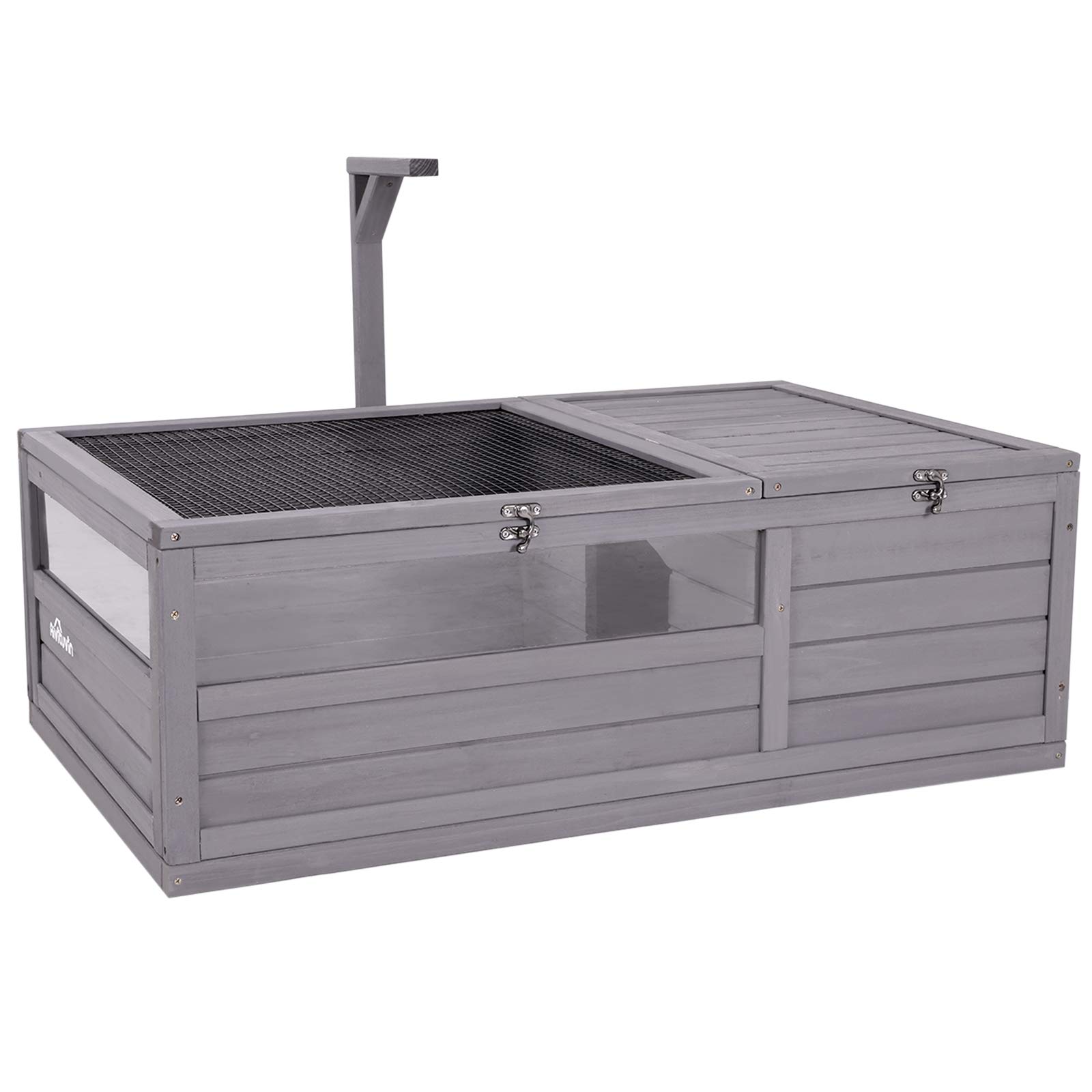 Tortoise House Wooden Tortoise Enclosures, Indoor Tortoise Habitat Outdoor Reptile Cage -Upgrade Version