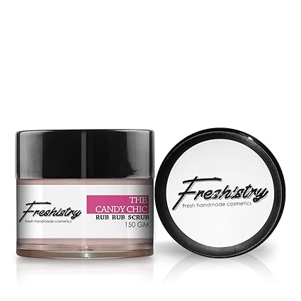 Freshistry Himalyan Sea Salt Handmade Rub Rub Shower Scrub for Face and Body 150 gm (Candy Chic)