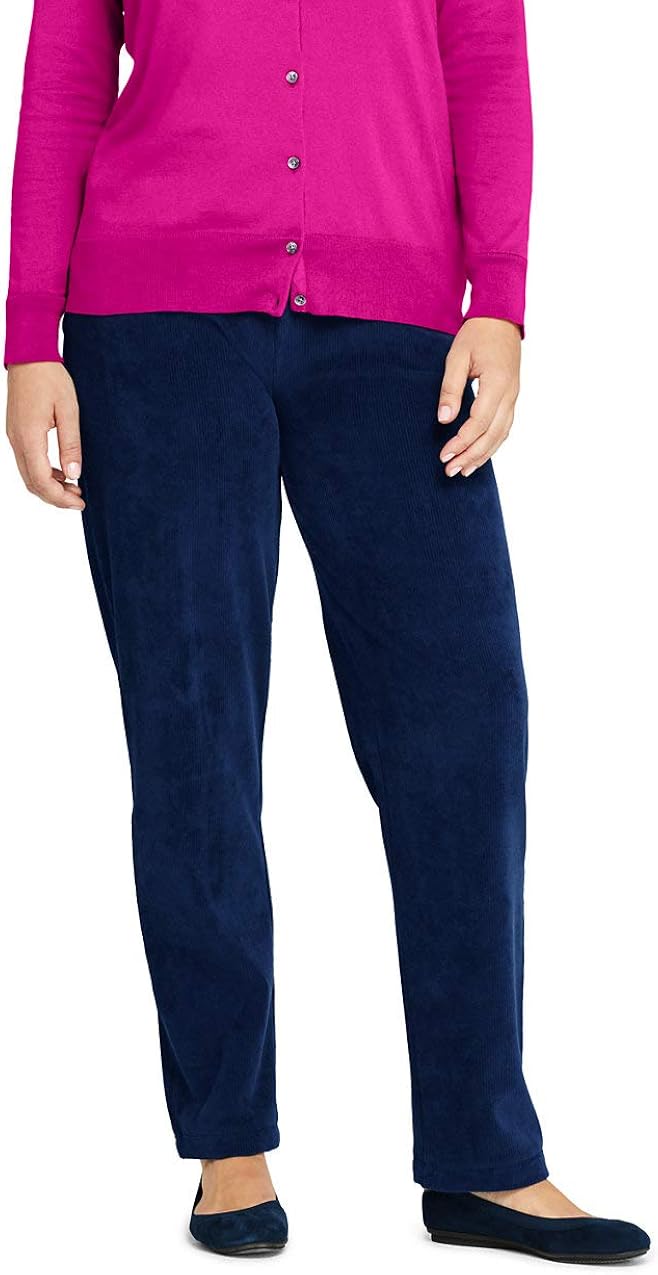Sport Knit Corduroy Elastic Waist Pants 