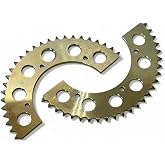 Steel Split Sprockets,420 Pitch for Go Karts and Mini Bikes. (Silver, 420, 46 Tooth)