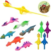 Namii W Rubber Chicken Slingshot Dinosaur Catapult Toys, Slingshot Chicken Animal Finger Toys for Kids, Flick Chicken Dinosaurs Flying Games Stress Gag Toysfor EasterStuffers for Party Favors