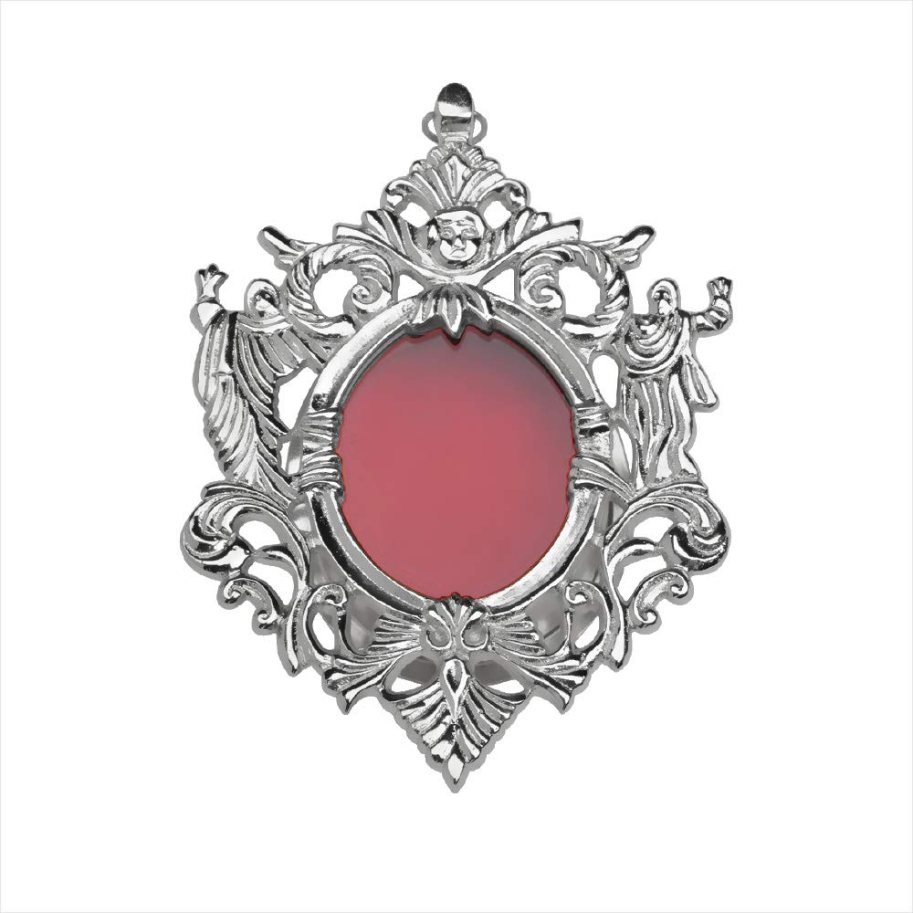 NKlaus Wall-Reliquary 12cm Monstrance Keeping for your Memory Brass nickel plated Relic Holder Handmade Home Altar antique 2667