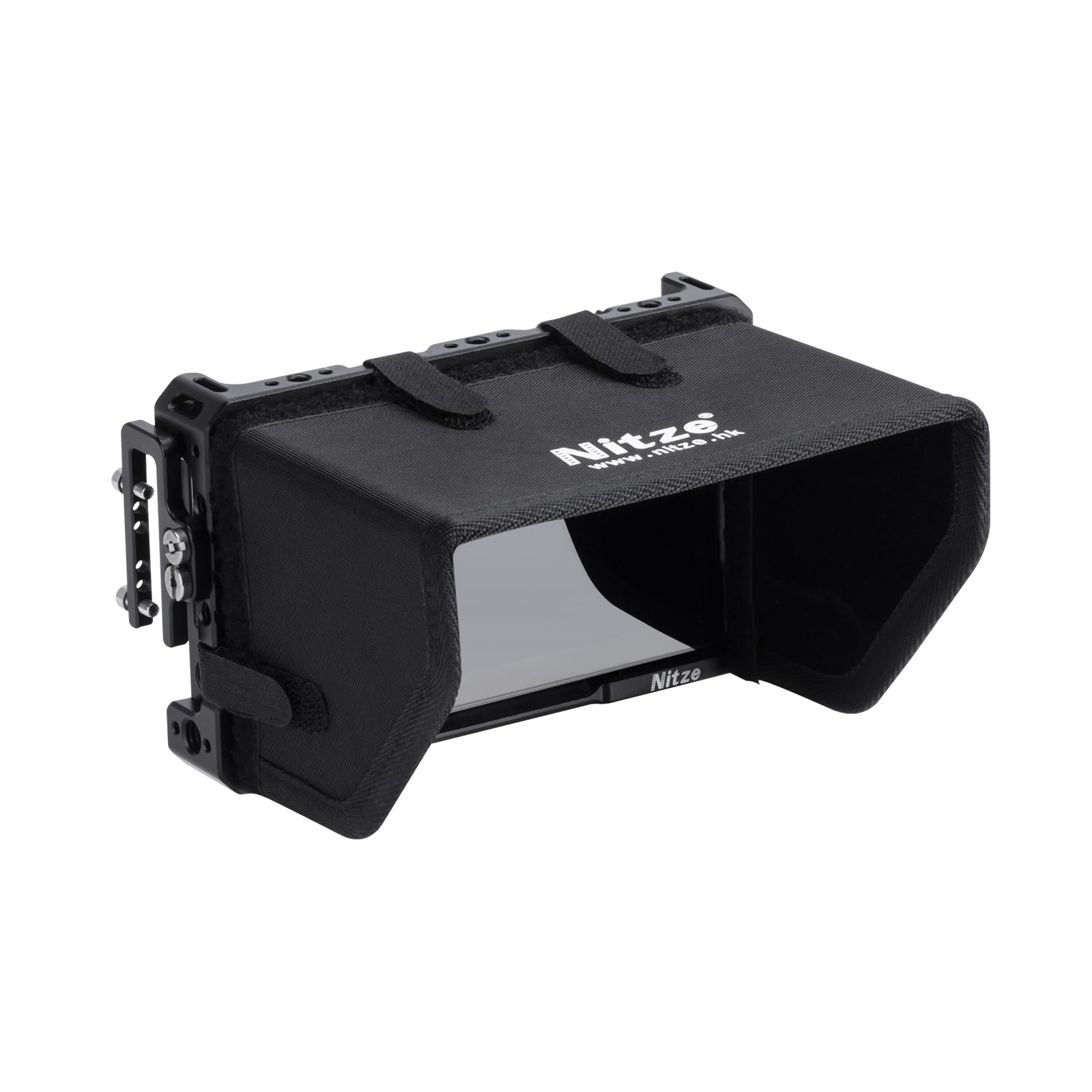 Nitze Cage for Feelworld LUT5 5.5" with HDMI Cable Clamp and Sunhood - JT-F02B