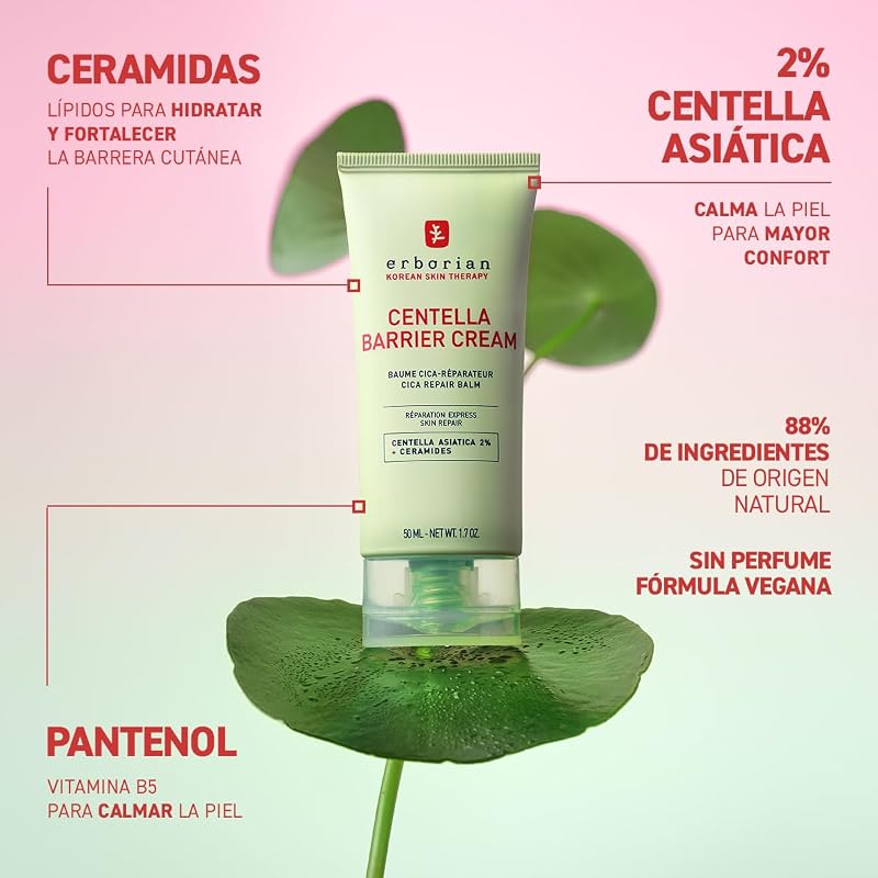 - Centella Barrier Cream - Bálsamo Reparador Anti-Vermelhidão para Rosto e Corpo - Repara e Nutre a pele - Korean Cosmetics - 50 ml