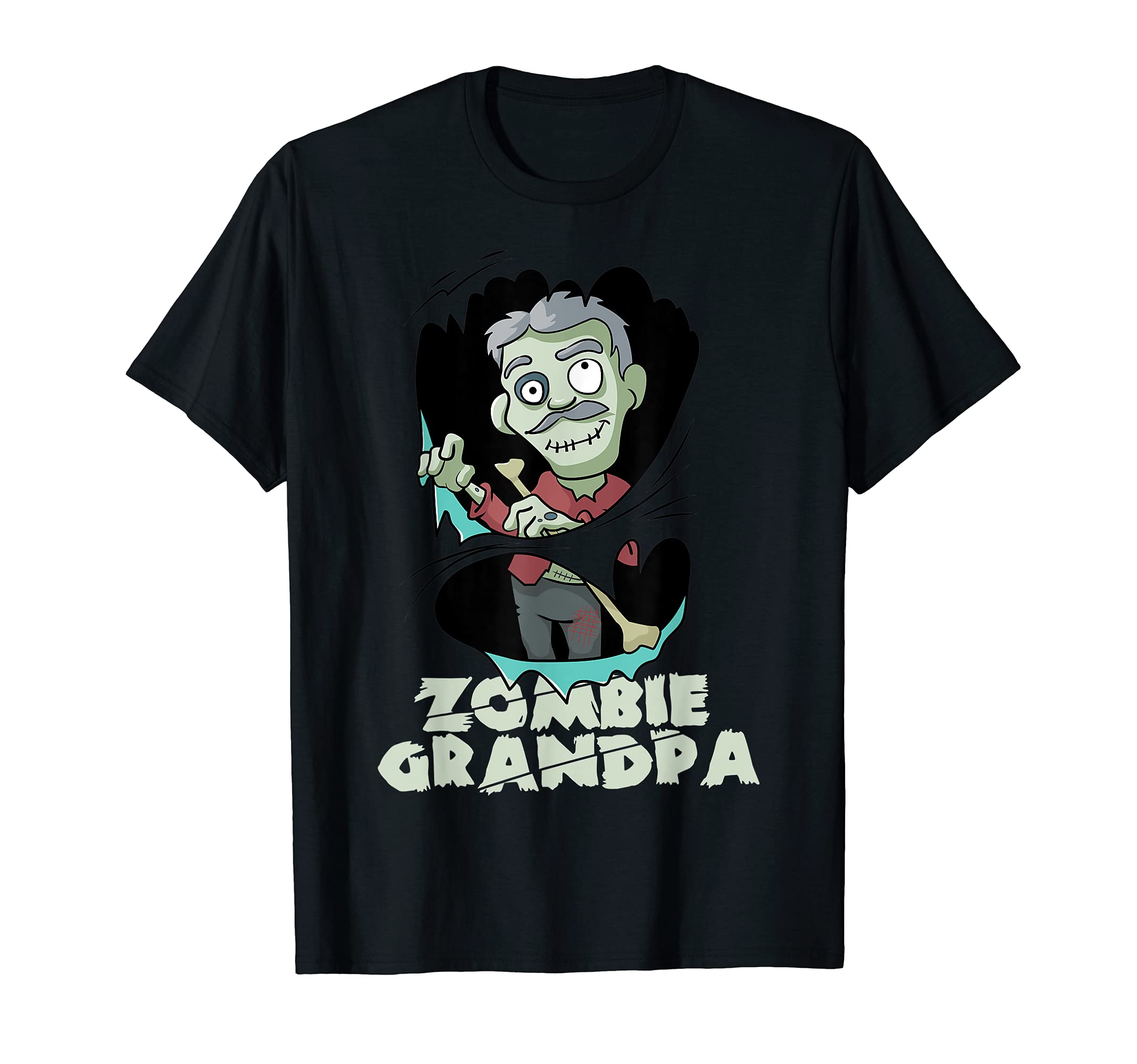 Zombie Grandpa Family Halloween Costume Tee T-Shirt