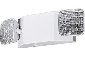 CM MZY Emergency Lights with Battery Backup,Commercial Emergency Light,Two Adjustable LED Light Head Emergency Lighting Fixtures,120-277V AC, UL Certified,1 Pack