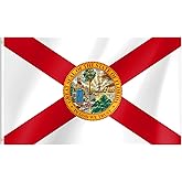 Florida Flag, 3x5 Florida FL State Flags with Brass Grommets, Ideal for Party Parades Sports Events Outdoor Decorations