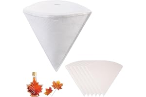 Maple Syrup Filter Set, (1) Maple Syrup Making Heavy Duty Synthetic Filter - (6) Syrup Pre Filters for Maple Syrup Production