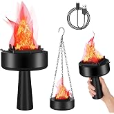 3D Fake Fire USB Rechargeable Fake Campfire, Portable Fake Fire Light Electric Fake Flame Light Fake Flame Lamp, Campfire Electric Campfire Halloween Christmas Party Decorations (3D Triangle Flame)