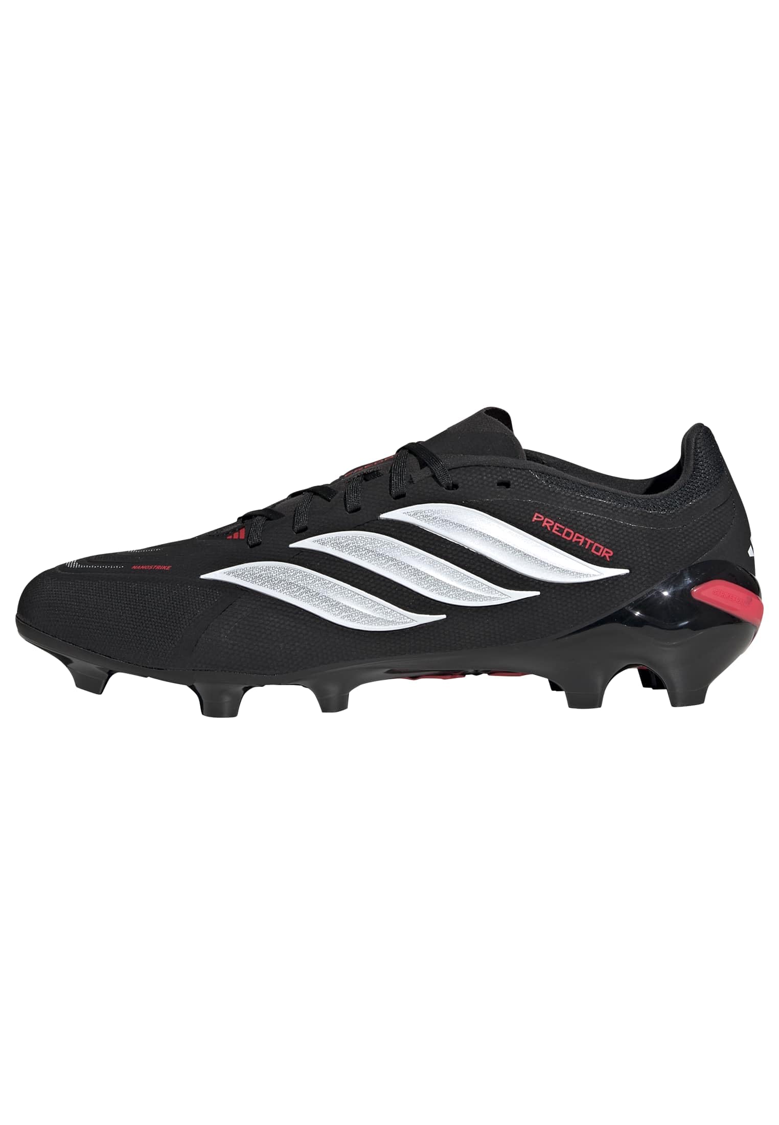 adidas Unisex League Firm Ground, Black/White/Lucid Red, 11 Image