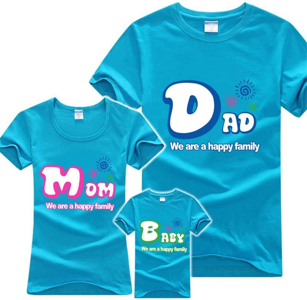 cai er fang 1PC Family T-Shirts Women Men Baby Boys Girls Tops Clothing