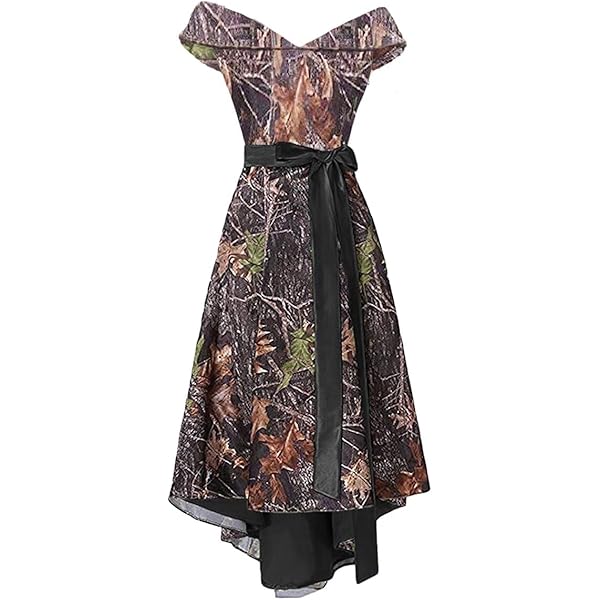 Amazon.com: LVSEJIAYI Women's Camo Wedding Dresses Long Dresses Satin Homecoming  Dresses Prom Dresses S1-Black-0 : Clothing, Shoes & Jewelry