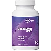 Microbiome Labs Zenbiome COPE - Probiotic Mood Support Supplement with Vitamin B6, B12 & Saffron Extract - Gut Health Probiotics for Women & Men - Support The Gut-Brain Axis (60 Capsules)