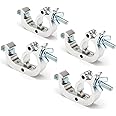 MFL. Heavy Duty Truss Clamp, 330 lb Aluminum Alloy DJ Light Clamps, Fits 1.89-2.0 Inch Truss for Stage Lighting Projector Par Lights, TUV Certificated ID: 50393001, Pack of 4
