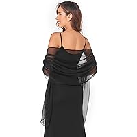 Ladiery Silky Shawls and Wraps for Evening Dresses: Women Sheer Soft  Bridesmaid Wedding Formal Party Organza Shawl at Amazon Women's Clothing  store