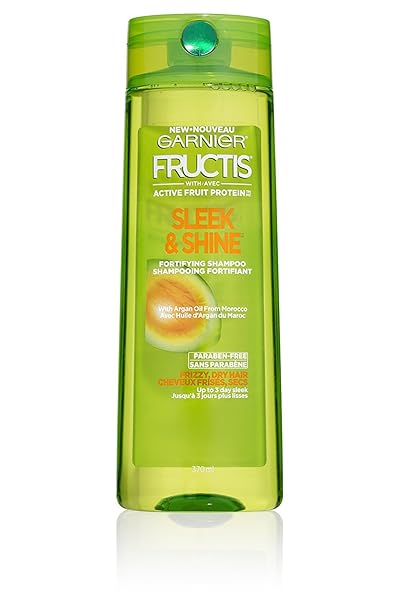 GARNIER FRUCTIS SLEEK AND SHINE SHAMPOO FOR FRIZZY HAIR, 12.5 OUNCE