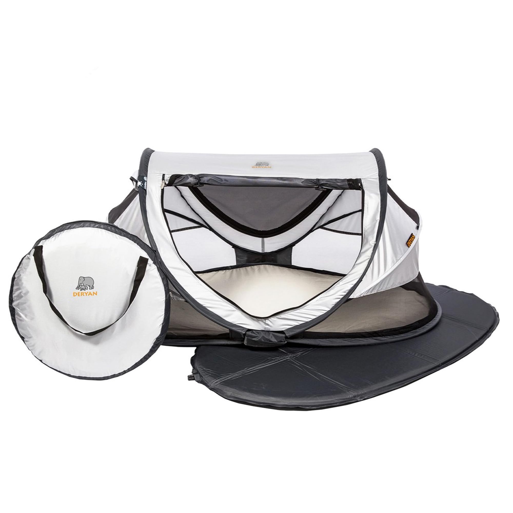 Deryan Travel Cot Peuter Luxe Silver,PL-Silver
