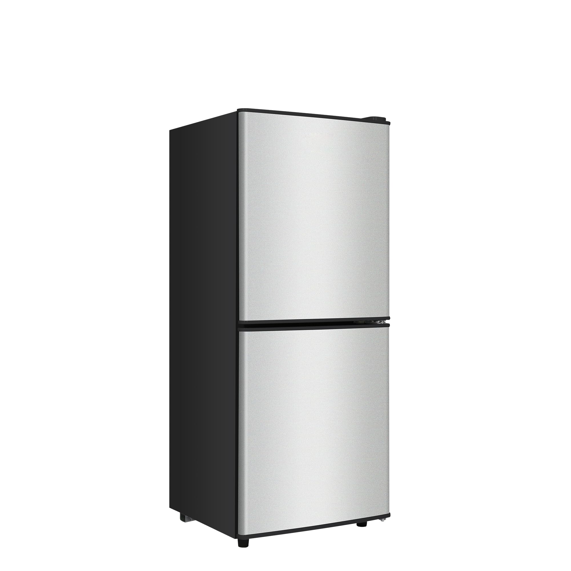 Photo 1 of ***USED - MAJOR DAMAGE - SEE COMMENTS***
3.8 Cu.Ft Mini Fridge with Bottom Freezer and Drawer, 2 Door Small Compact Refrigerator with 7 Adjustable Temperature Settings for Bedroom, Dorm, Office, Apartment, Large Capacity, Silver