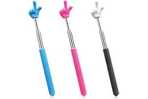 RIMOEV 3 Pcs Telescopic Teachers Pointer, Retractable Pointer Finger, Mini Hand Pointer Stick Talking Stick for Classroom Office Pointer Pointers for Classroom for Kids Reading Pointers