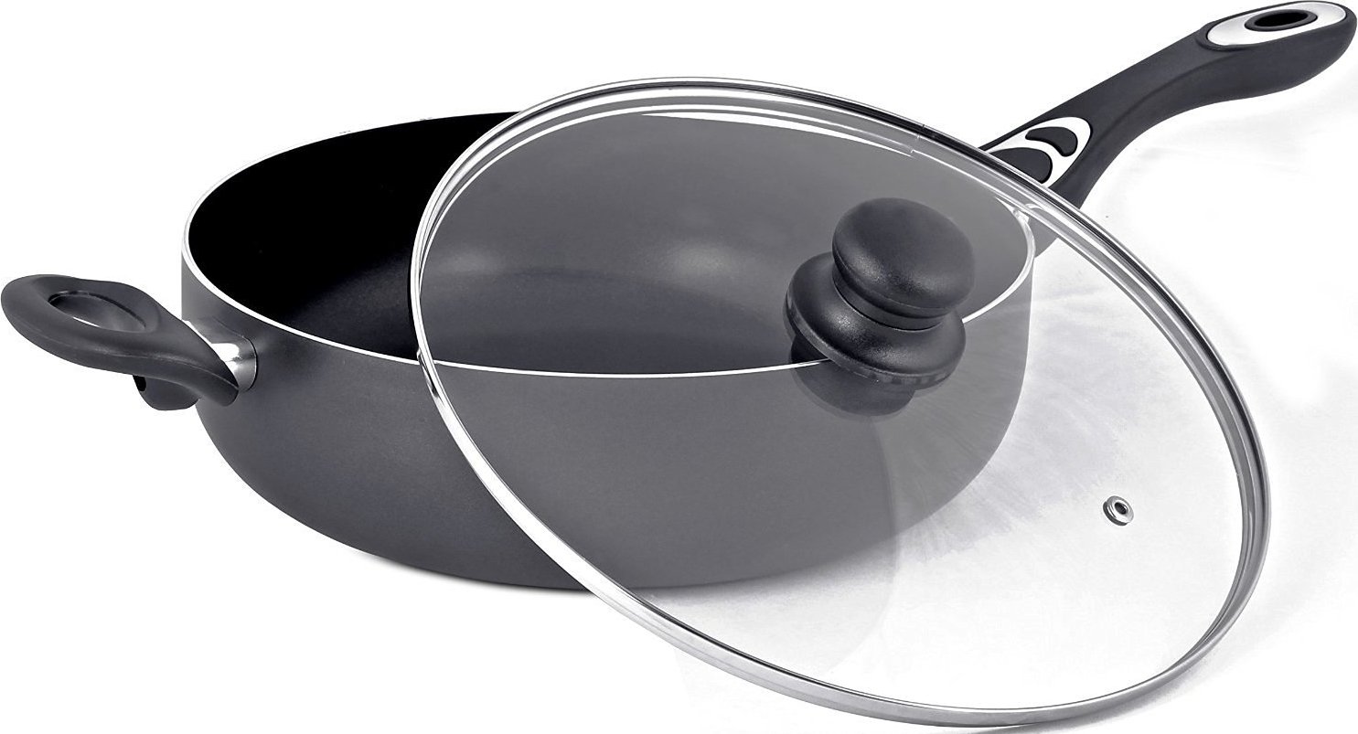 Utopia Kitchen Aluminum Nonstick 11 Inch Jumbo Cooker Sauté Pan