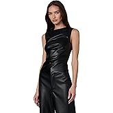JOE'S JEANS Women's The Meg Vegan Leather Top