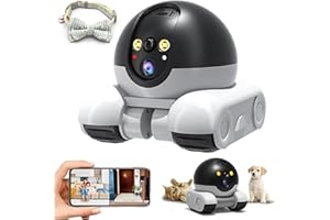 DistanceBot - Distancebot Pro, 2025 New Blinky Robot Camera, 360° Cameras On Wheels with 2-Way Talk, Dual Lens, with App Cont