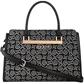 GUESS Factory Women's Marva Jacquard Logo Satchel