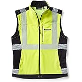 TRUEWERK S3 Solution Vest for Men, Men's Work Vest, Waterproof, Technical Workwear with Fleece and 4-Way Stretch