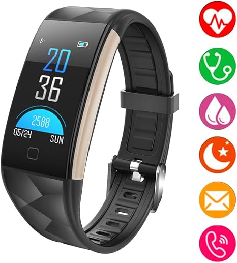 SHFY Fitness Tracker - Reloj con Monitor de frecuencia cardíaca ...
