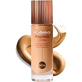 MCoBeauty Flawless Glow Luminous Skin Filter - 4.5 Medium - 4-in-1 Luminous Primer, Foundation Booster & Liquid Highlighter with Squalane - Radiant Glow Complexion Perfector Face Makeup