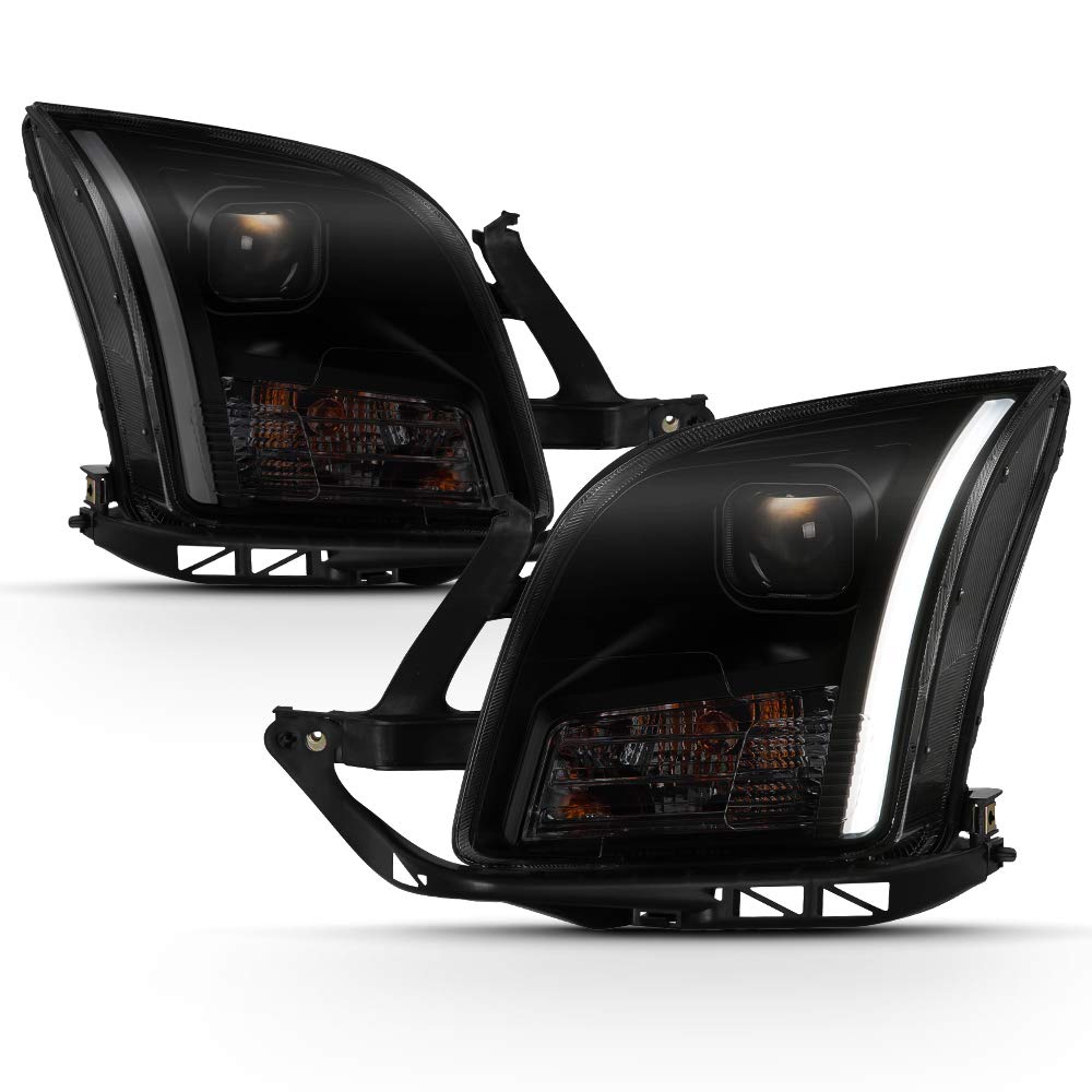 ACANII - For Blk Smoke 2006-2009 Toyota 4Runner 4-Runner Headlights Replacement Headlamps Driver + Passenger Side : ACANII - For 2005-2009 Dodge Charger Caravan Caliber