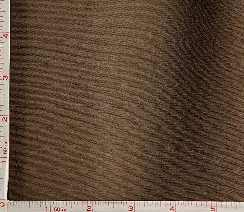 Dark Brown 70 Denier Interlock Lining Fabric 2 Way Stretch Polyester 5.5 Oz 58-60"