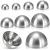 OBreezify 8 Pcs Stainless Steel Pottery Molds Lightweight, 3-10inch | Portable Ceramic Top Forms Tool, Pottery Plate Press Tool, for Making Pottery Bowls and Plates