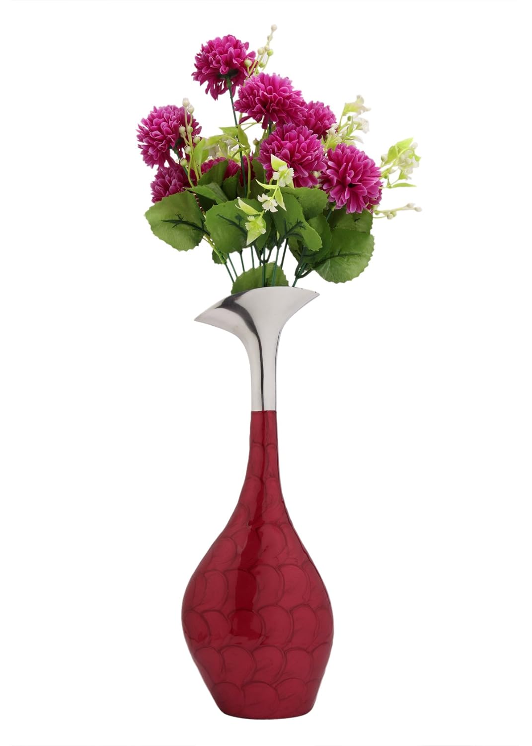 Buy Zahab Swan Neck Aluminium Unbreakable Flower Vase Online At