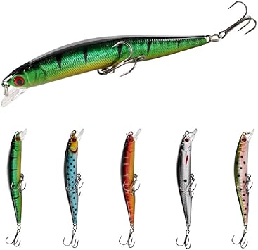 Amazon フィッシング ルアー セット エギ 釣り ワーム ルアー シンキングルアー シーバス ヒラメ タチウオ 青物 淡水 海釣り両用 フック装着済み 5本セット ヘビーウェイトジグ並みの飛距離 フィッシング ルアー セット 偽の餌現実的な携帯用浮遊バイオニックレーザー
